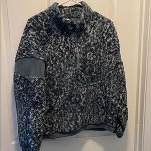 JoyLab Textured Blue Fleece Jacket